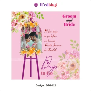 Wedding Countdown | Design Code : DTG122