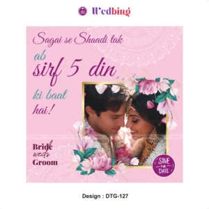 Wedding Countdown | Design Code : DTG127