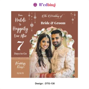 Wedding Countdown | Design Code : DTG130