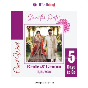 Wedding Countdown | Design Code : DTG115