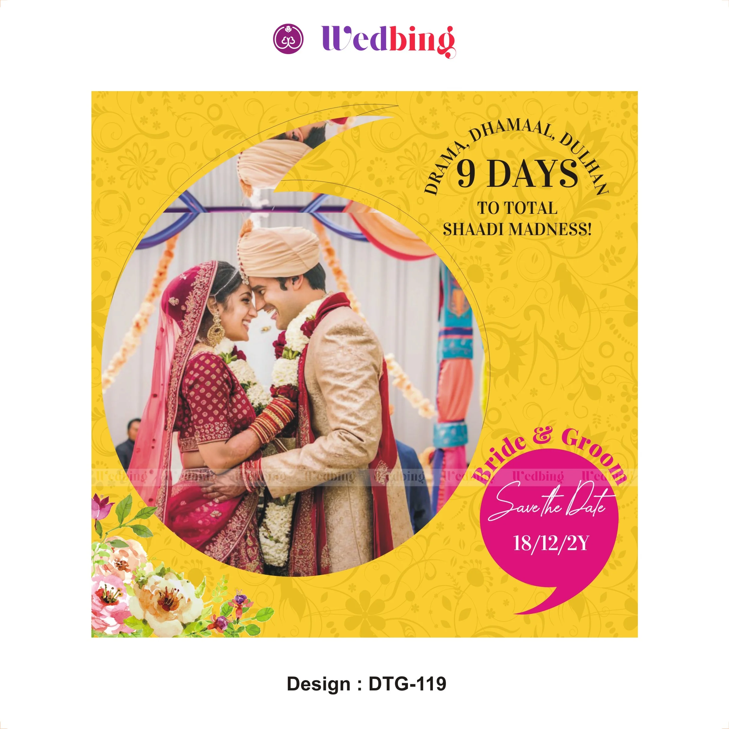 Wedding Countdown | Design Code : DTG119