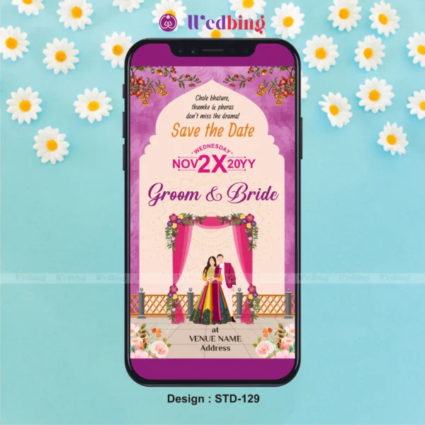 Save the Date Design Code 129