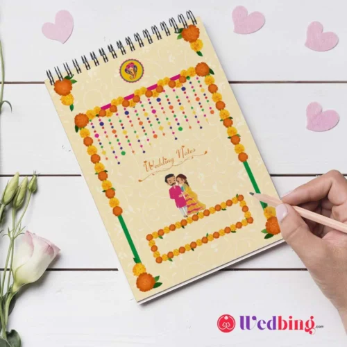 Modern Indian Wedding Notepad