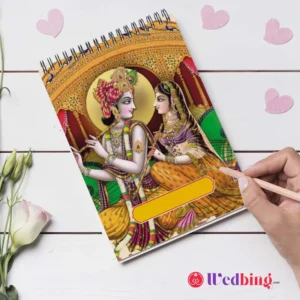 Radha Krishna Wedding Notepad