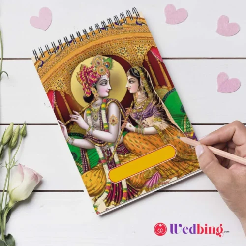 Radha Krishna Wedding Notepad